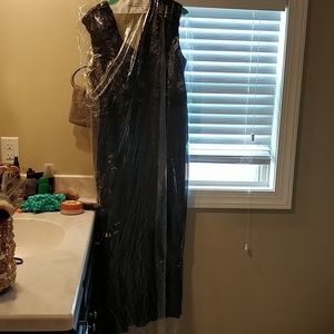 Black & Nude lace top party prom dress/ Size22/24W